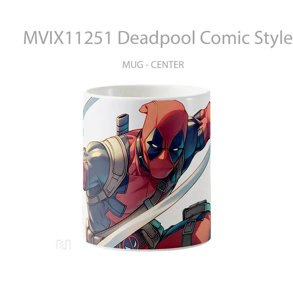 Mug Deadpool Comic Style Gelas Keramik Desain Unik