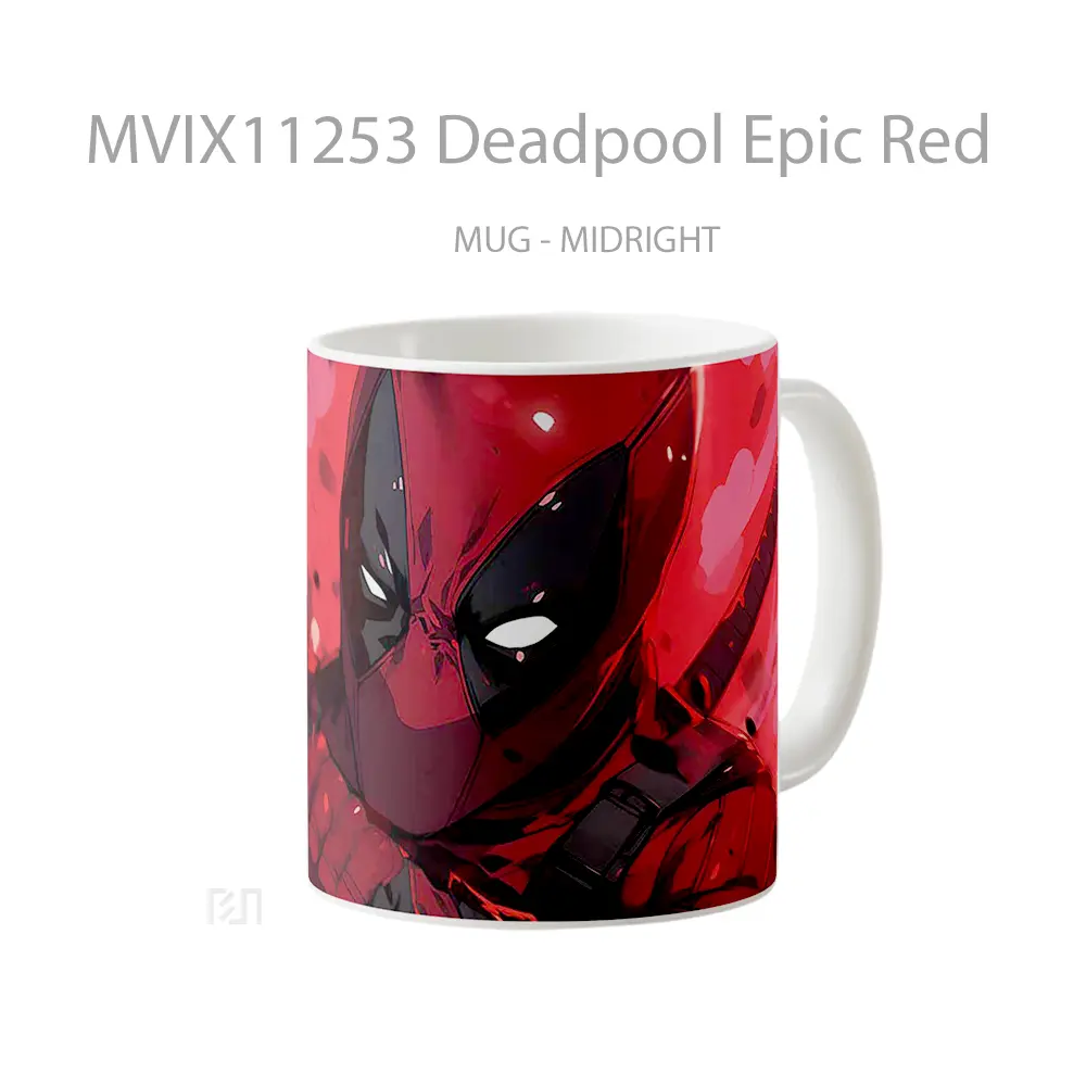 Mug Deadpool Epic Red Hadiah Lucu dan Menarik - All-side / Desain