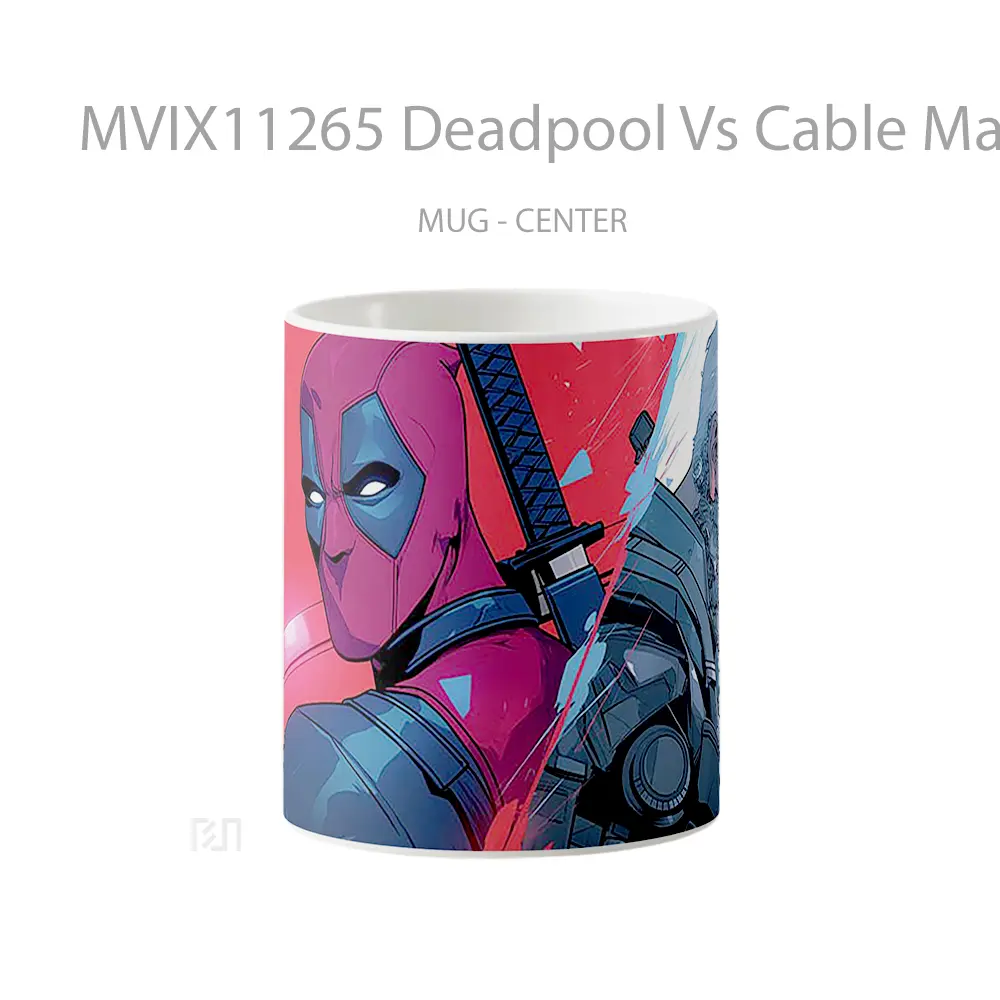 Mug Deadpool Vs Cable Marvel Merchandise Karakter Ikonik