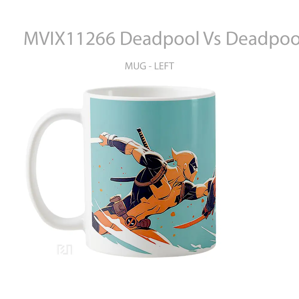 Mug Deadpool Vs Deadpool Ultrawide 1 Gelas Keramik Desain Unik - All-side / Desain
