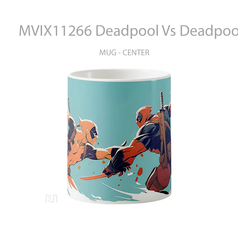 Mug Deadpool Vs Deadpool Ultrawide 1 Gelas Keramik Desain Unik
