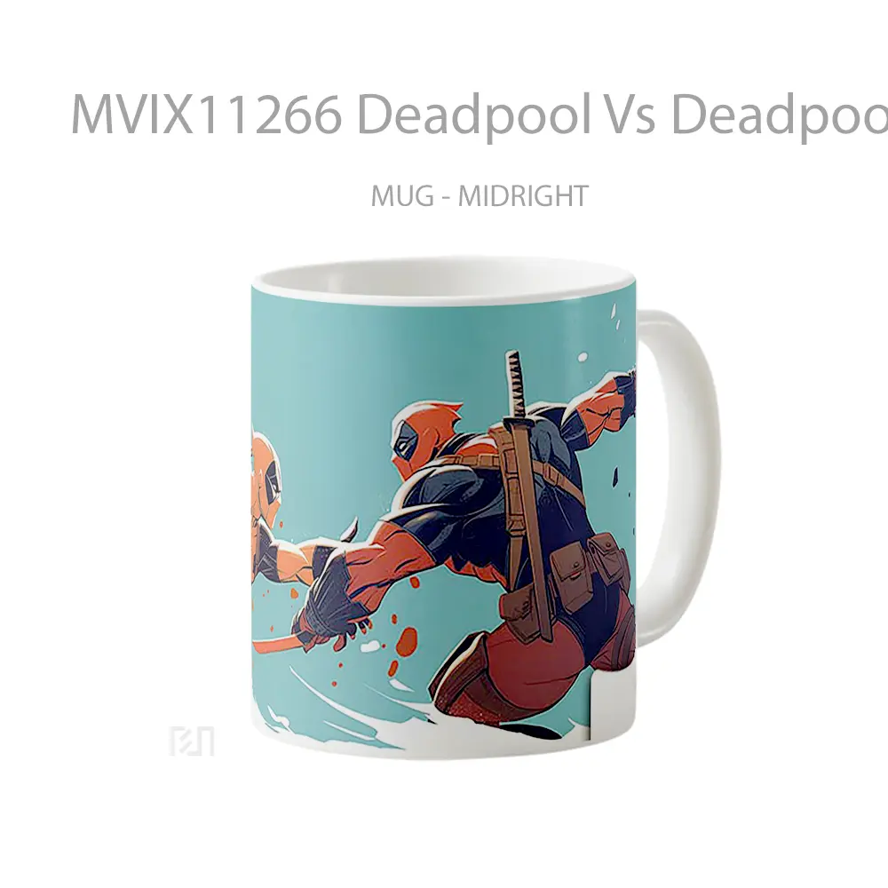 Mug Deadpool Vs Deadpool Ultrawide 1 Gelas Keramik Desain Unik - All-side / Desain
