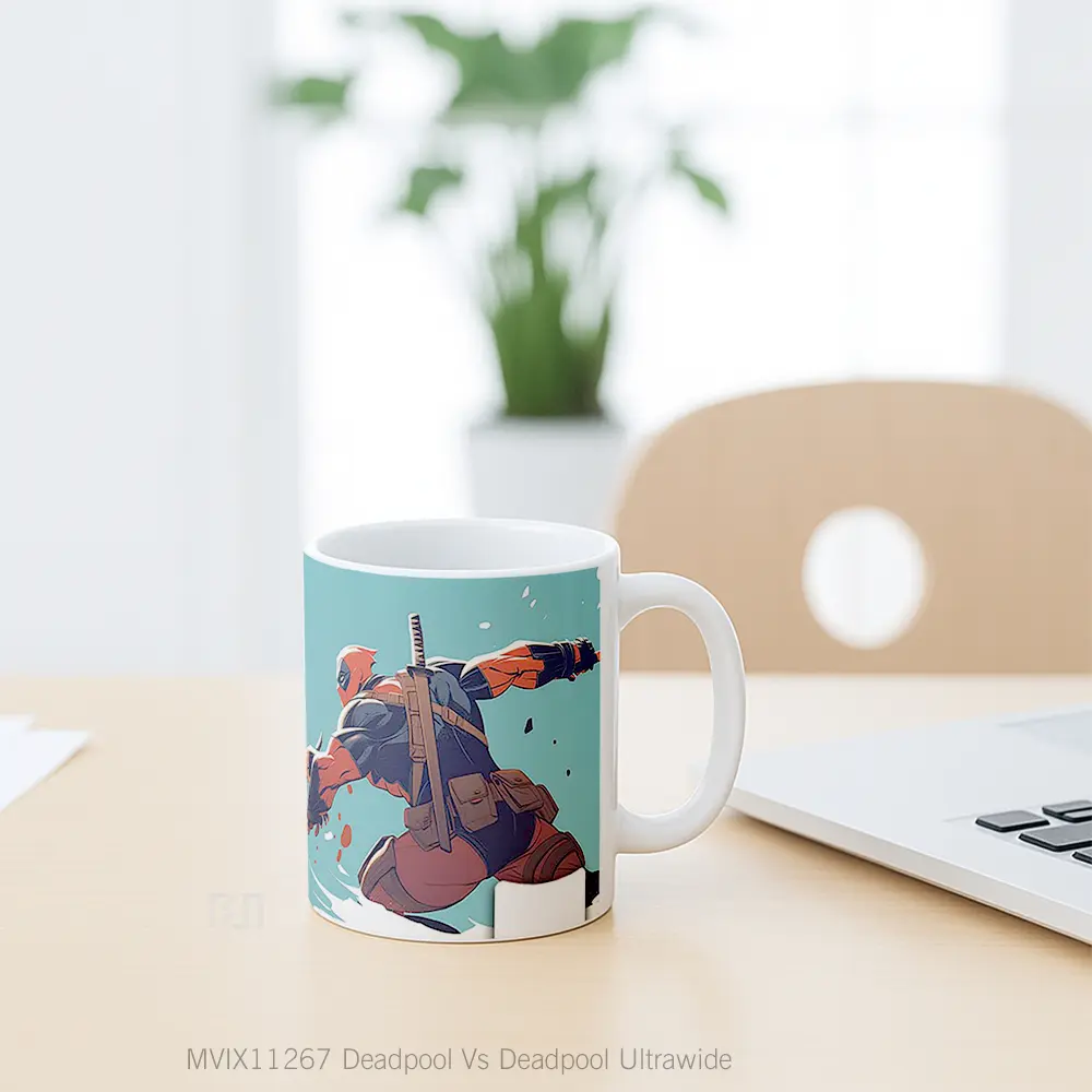 Mug Deadpool Vs Deadpool Ultrawide Koleksi Mug Limited Edition - All-side / Desain