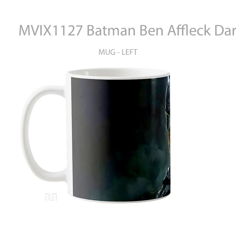 Mug Batman Ben Affleck Dark Gelas Keramik Koleksi Superhero - All-side / Desain