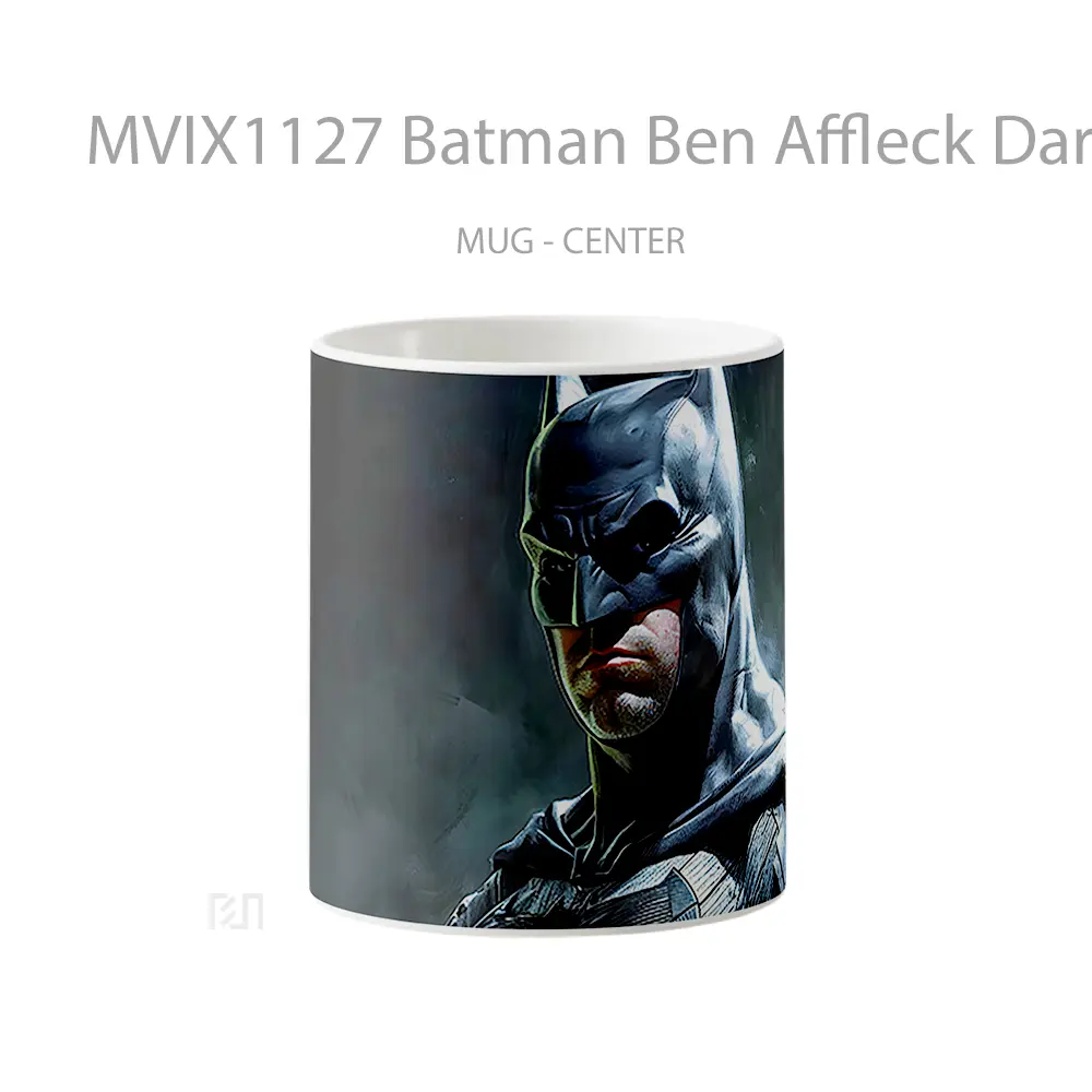 Mug Batman Ben Affleck Dark Gelas Keramik Koleksi Superhero