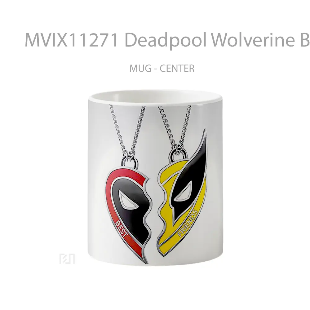 Mug Deadpool Wolverine Best Friends Koleksi Mug Limited Edition