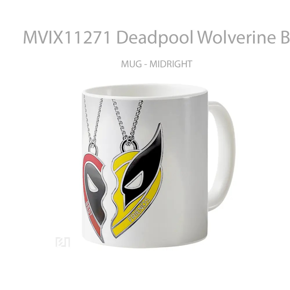 Mug Deadpool Wolverine Best Friends Koleksi Mug Limited Edition - All-side / Desain
