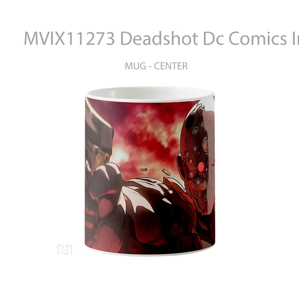 Mug Deadshot Dc Comics Intense Red Hadiah Spesial Fans Superhero