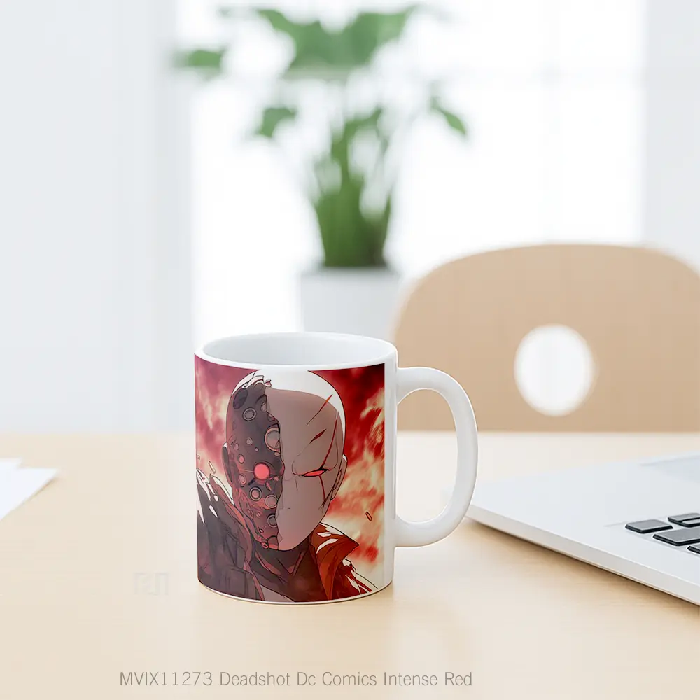 Mug Deadshot Dc Comics Intense Red Hadiah Spesial Fans Superhero - All-side / Desain