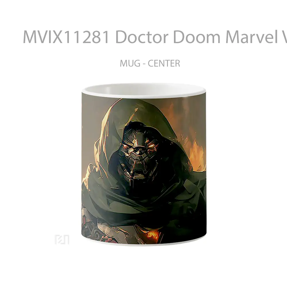 Mug Doctor Doom Marvel Villain Gelas Keramik Koleksi Superhero