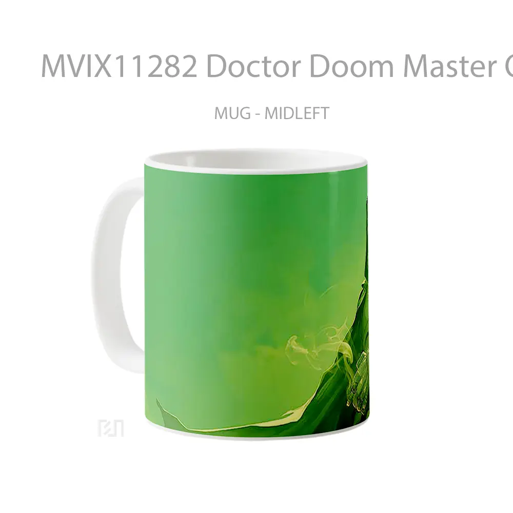 Mug Doctor Doom Master Of Magic Green Koleksi Mug Limited Edition - All-side / Desain