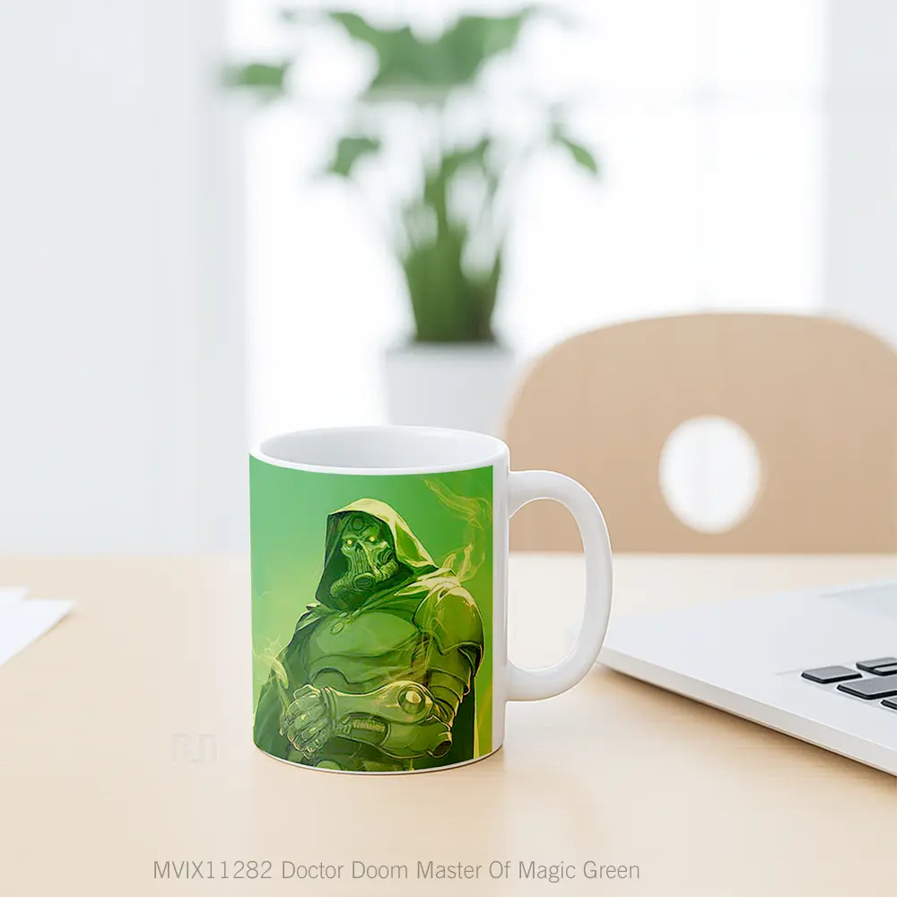 Mug Doctor Doom Master Of Magic Green Koleksi Mug Limited Edition - All-side / Desain