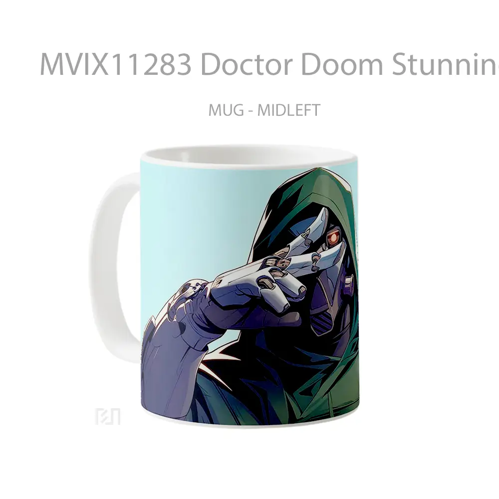 Mug Doctor Doom Stunning Gelas Keramik Desain Unik - All-side / Desain