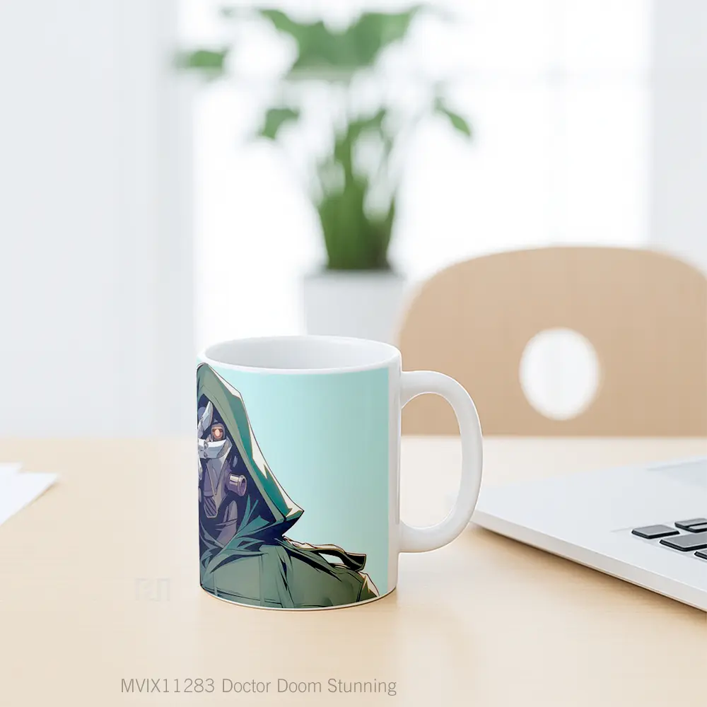 Mug Doctor Doom Stunning Gelas Keramik Desain Unik - All-side / Desain