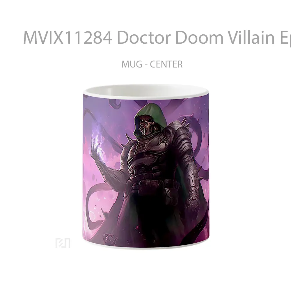 Mug Doctor Doom Villain Epic Powers Hadiah Lucu dan Menarik