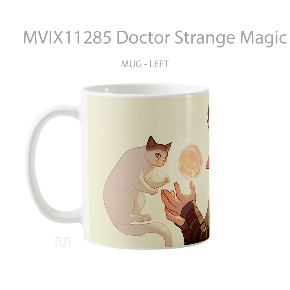 Mug Doctor Strange Magic Cat Hadiah Lucu dan Menarik - All-side / Desain