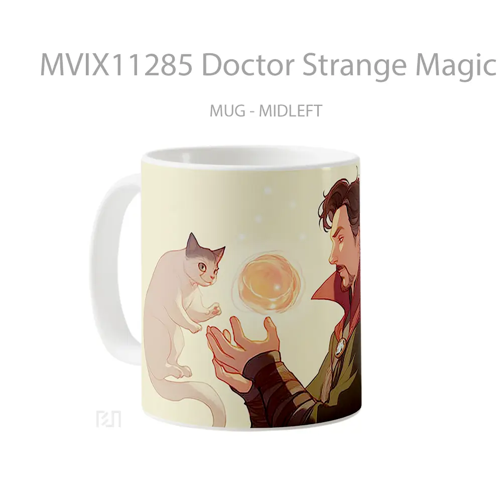Mug Doctor Strange Magic Cat Hadiah Lucu dan Menarik - All-side / Desain