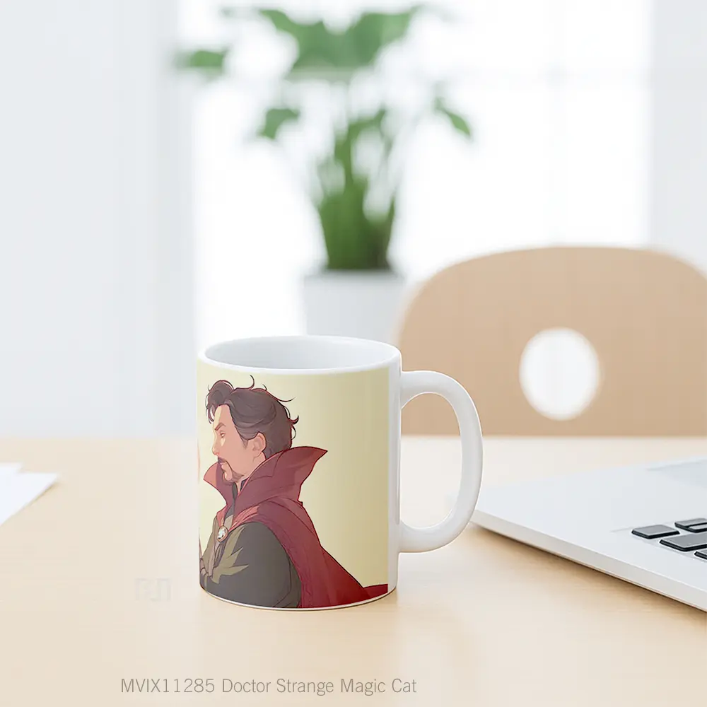 Mug Doctor Strange Magic Cat Hadiah Lucu dan Menarik - All-side / Desain