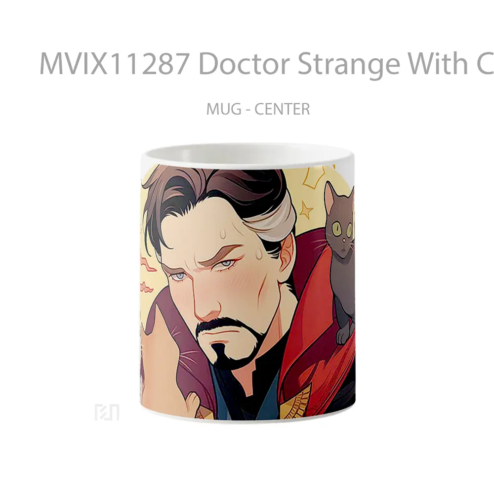 Mug Doctor Strange With Cats Cute Hadiah Lucu dan Menarik