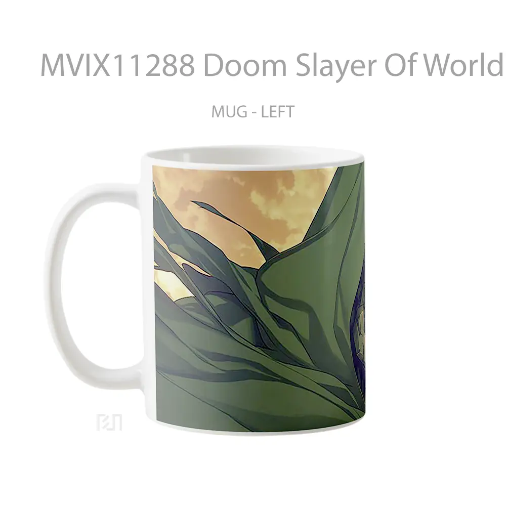 Mug Doom Slayer Of Worlds Hadiah Lucu dan Menarik - All-side / Desain