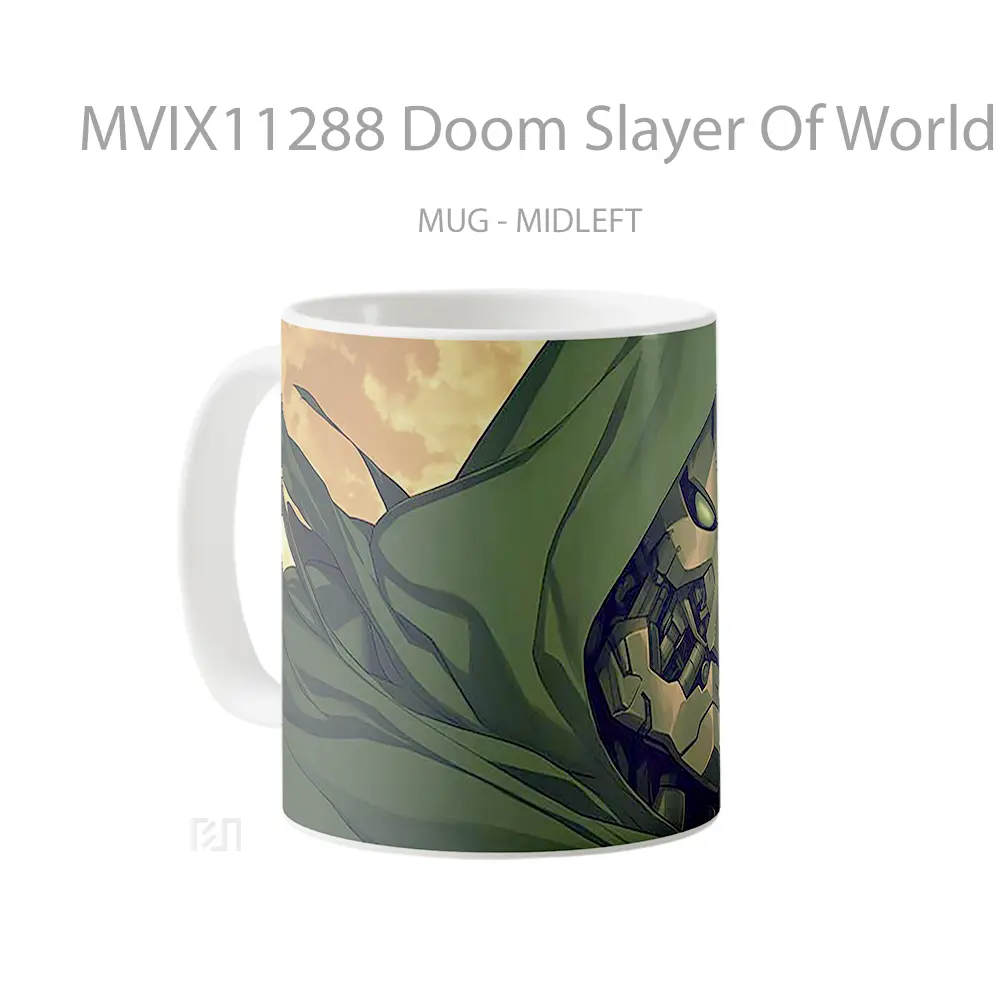 Mug Doom Slayer Of Worlds Hadiah Lucu dan Menarik - All-side / Desain