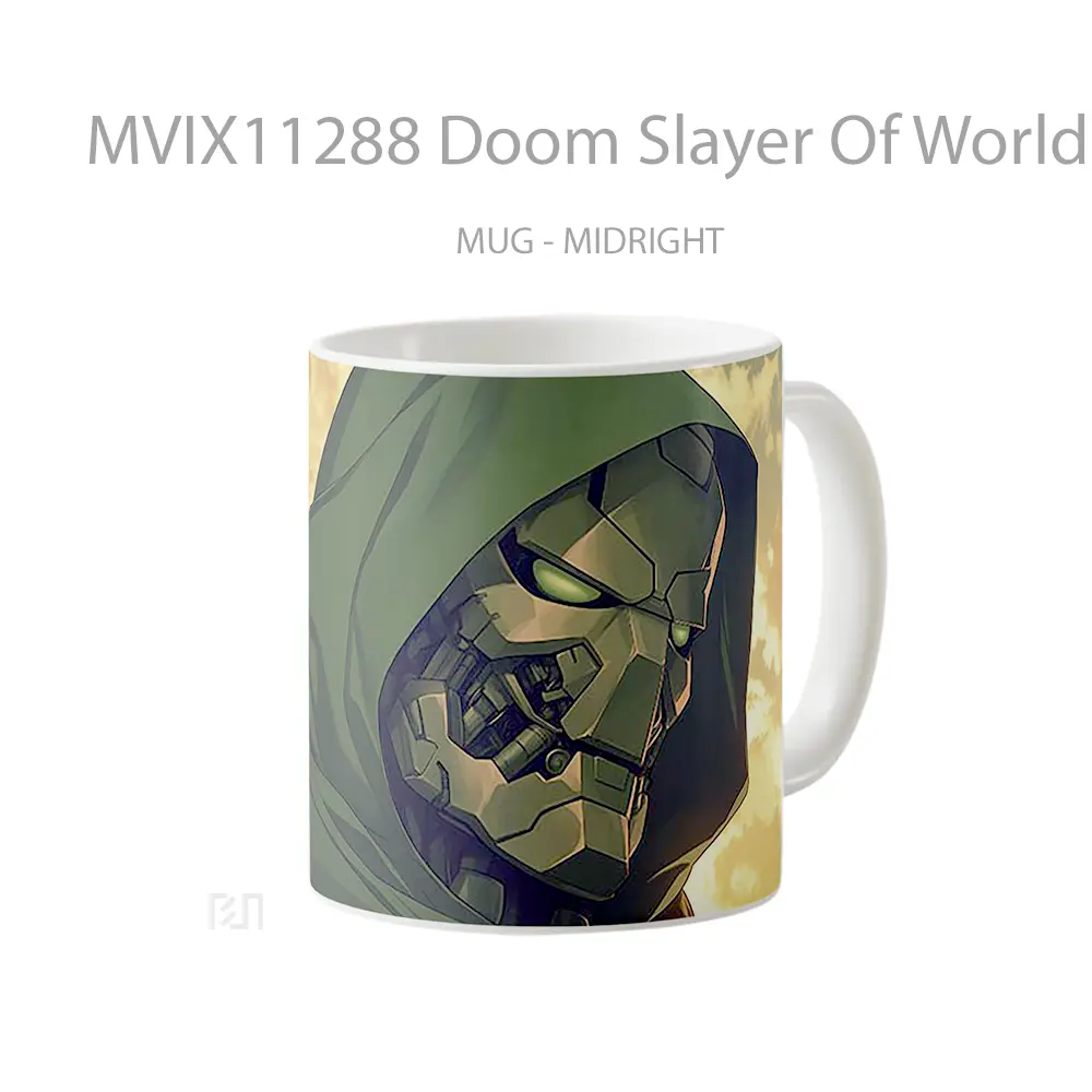 Mug Doom Slayer Of Worlds Hadiah Lucu dan Menarik - All-side / Desain