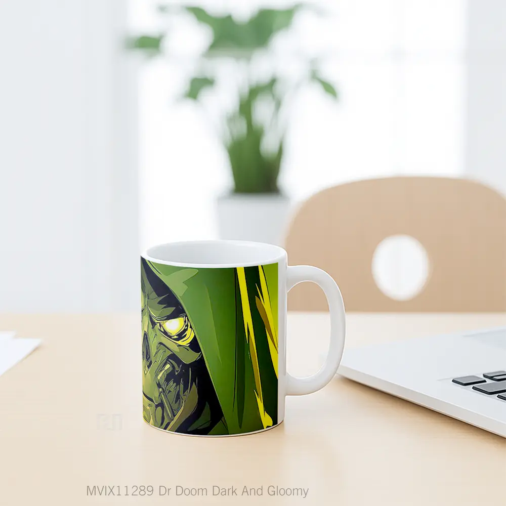 Mug Dr Doom Dark And Gloomy Gelas Keramik Desain Unik - All-side / Desain