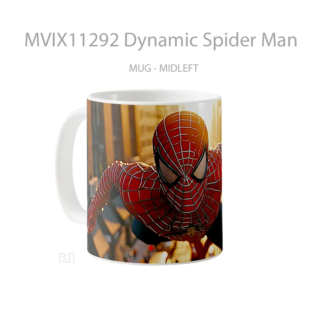 Mug Dynamic Spider Man Hadiah Lucu dan Menarik - All-side / Desain