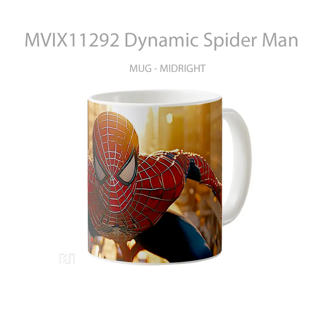 Mug Dynamic Spider Man Hadiah Lucu dan Menarik - All-side / Desain
