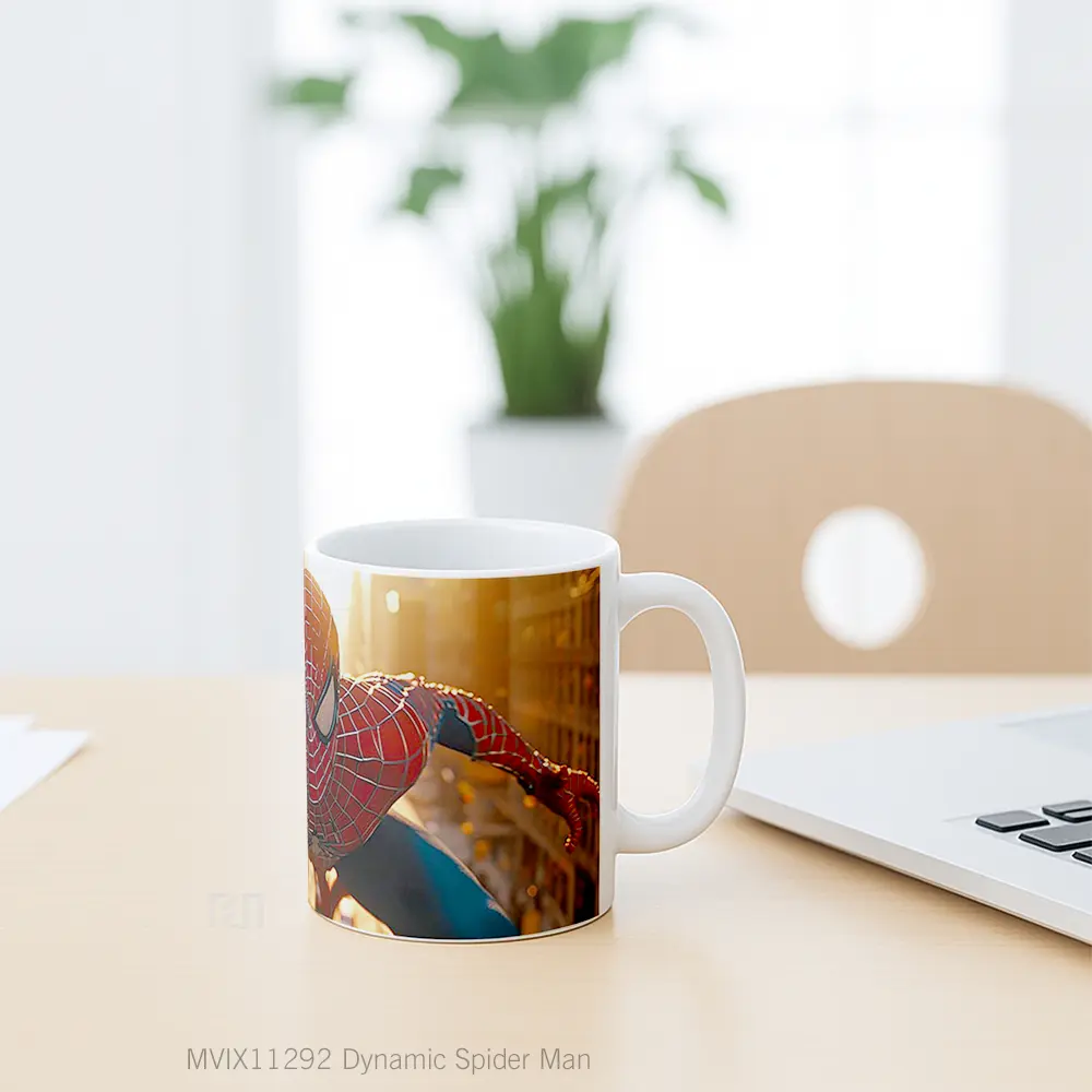 Mug Dynamic Spider Man Hadiah Lucu dan Menarik - All-side / Desain