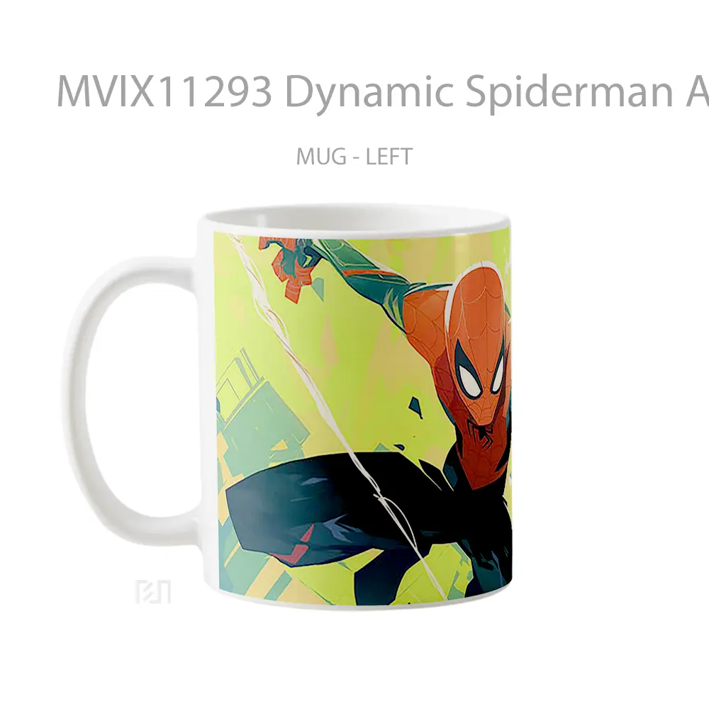 Mug Dynamic Spiderman Art Merchandise Karakter Ikonik - All-side / Desain