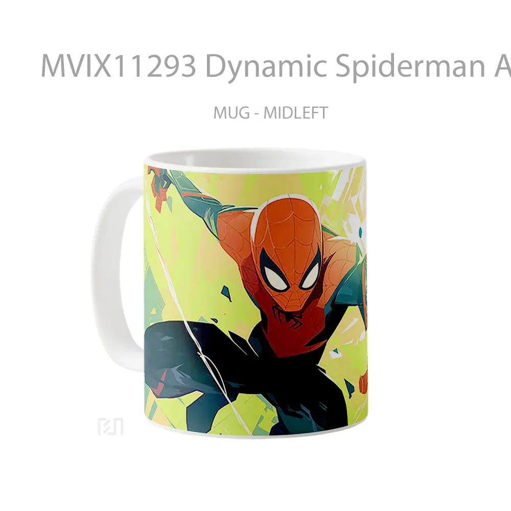 Mug Dynamic Spiderman Art Merchandise Karakter Ikonik - All-side / Desain