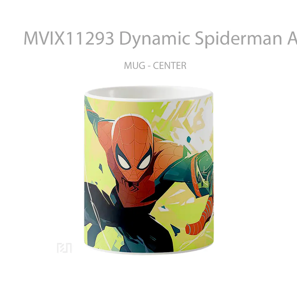 Mug Dynamic Spiderman Art Merchandise Karakter Ikonik