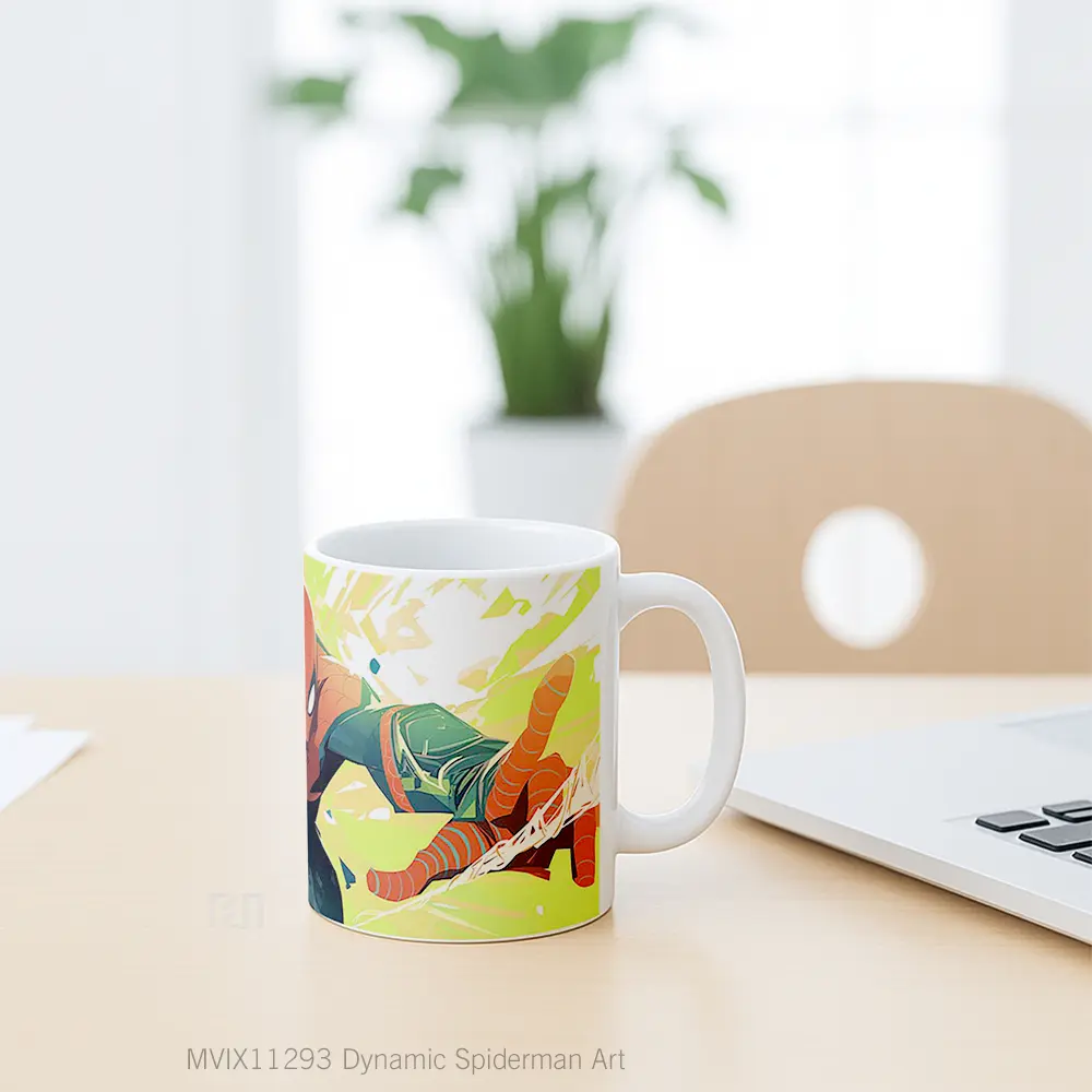 Mug Dynamic Spiderman Art Merchandise Karakter Ikonik - All-side / Desain