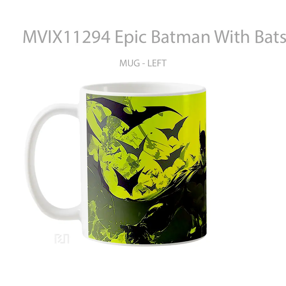 Mug Epic Batman With Bats Toxic Hadiah Spesial Fans Superhero - All-side / Desain