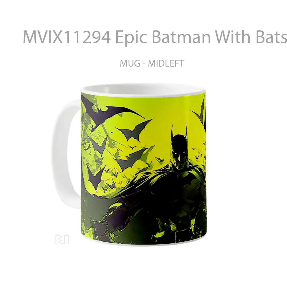 Mug Epic Batman With Bats Toxic Hadiah Spesial Fans Superhero - All-side / Desain