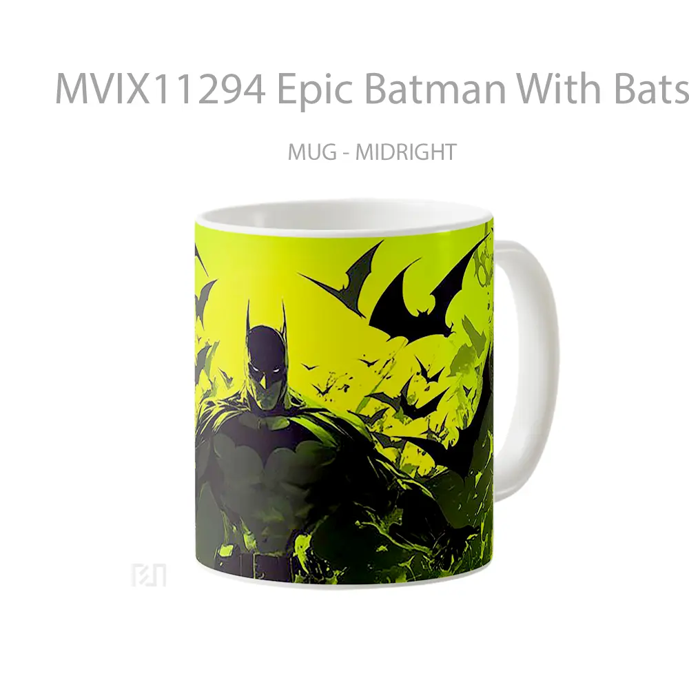Mug Epic Batman With Bats Toxic Hadiah Spesial Fans Superhero - All-side / Desain