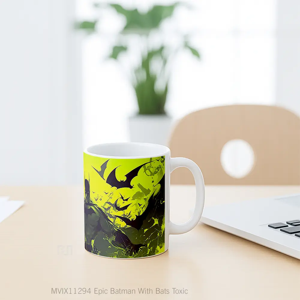 Mug Epic Batman With Bats Toxic Hadiah Spesial Fans Superhero - All-side / Desain