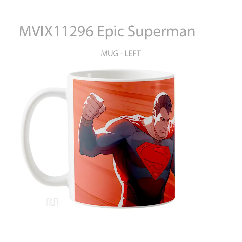 Mug Epic Superman Gelas Keramik Koleksi Superhero - All-side / Desain