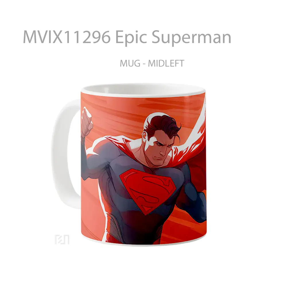 Mug Epic Superman Gelas Keramik Koleksi Superhero - All-side / Desain