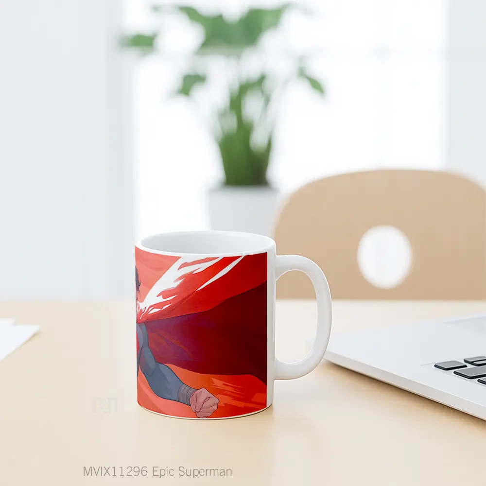 Mug Epic Superman Gelas Keramik Koleksi Superhero - All-side / Desain