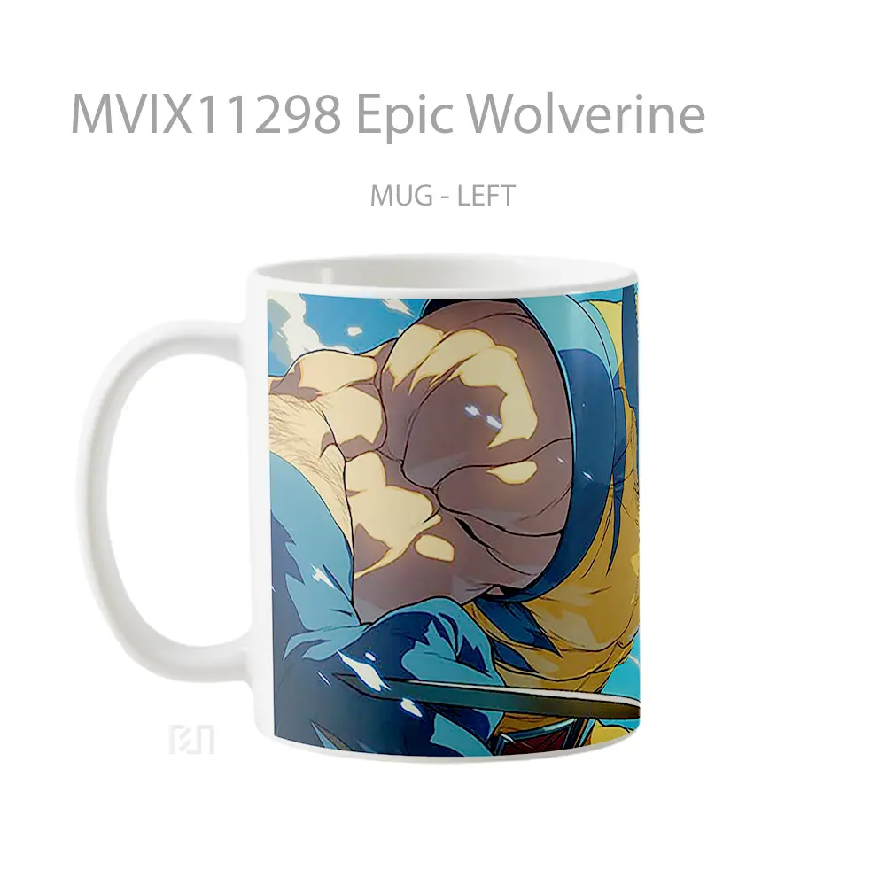 Mug Epic Wolverine Gelas Keramik Desain Unik - All-side / Desain