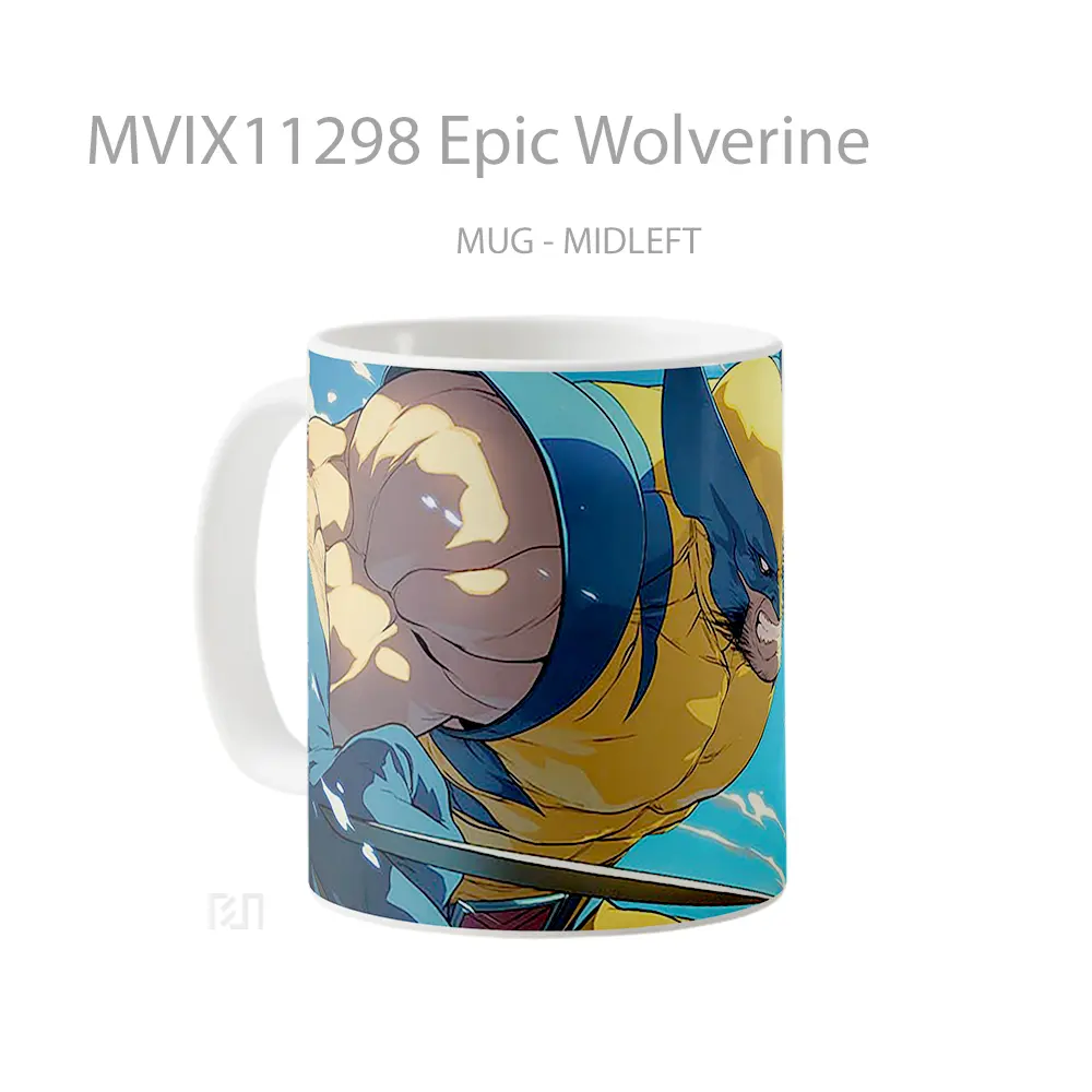 Mug Epic Wolverine Gelas Keramik Desain Unik - All-side / Desain