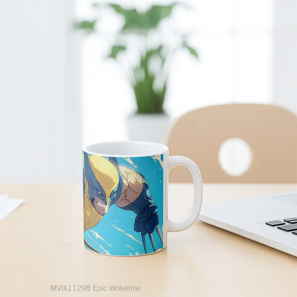 Mug Epic Wolverine Gelas Keramik Desain Unik - All-side / Desain