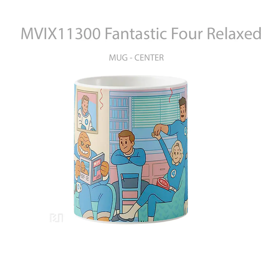 Mug Fantastic Four Relaxed At Home Hadiah Lucu dan Menarik