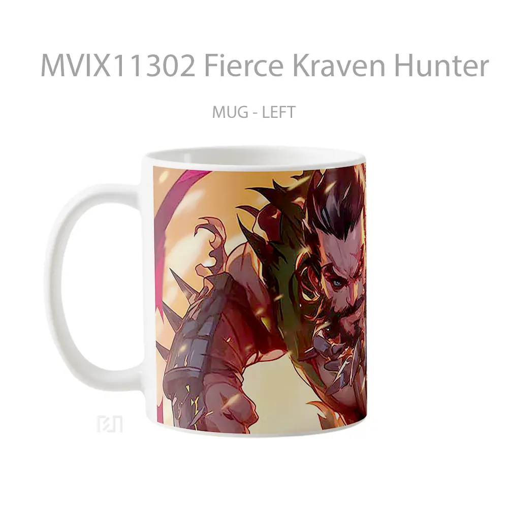 Mug Fierce Kraven Hunter Hadiah Lucu dan Menarik - All-side / Desain
