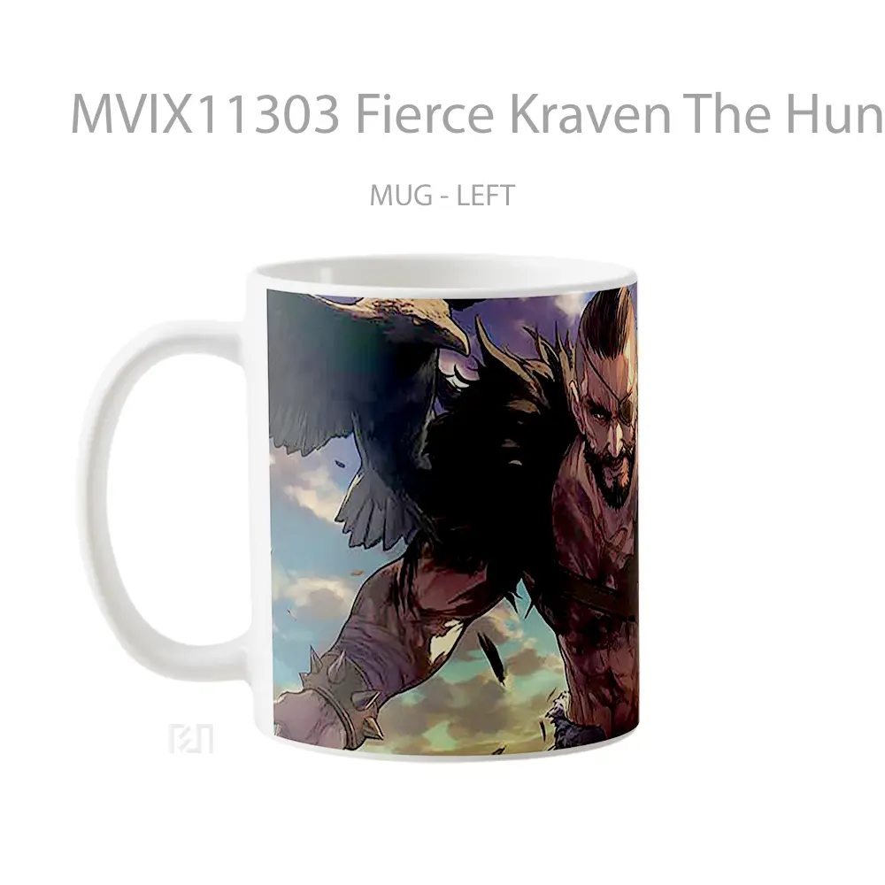 Mug Fierce Kraven The Hunter Marvel Hadiah Spesial Fans Superhero - All-side / Desain