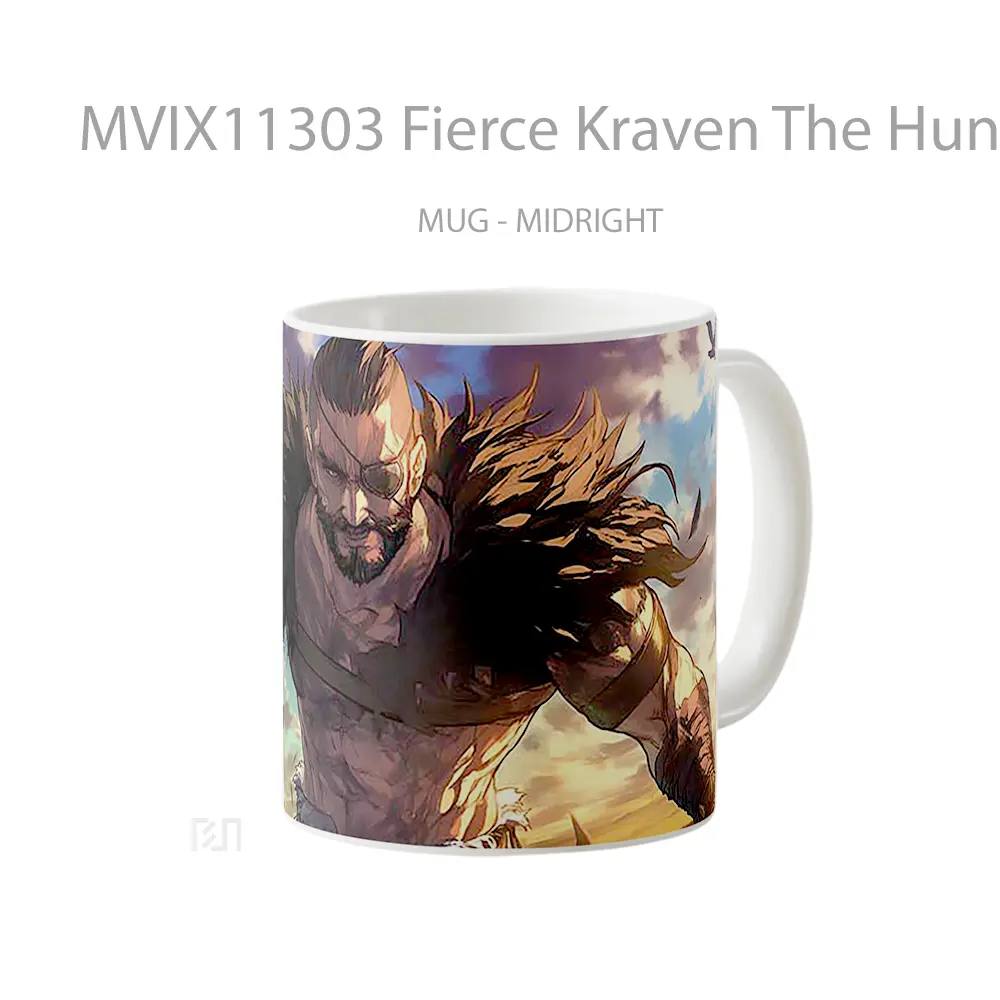 Mug Fierce Kraven The Hunter Marvel Hadiah Spesial Fans Superhero - All-side / Desain