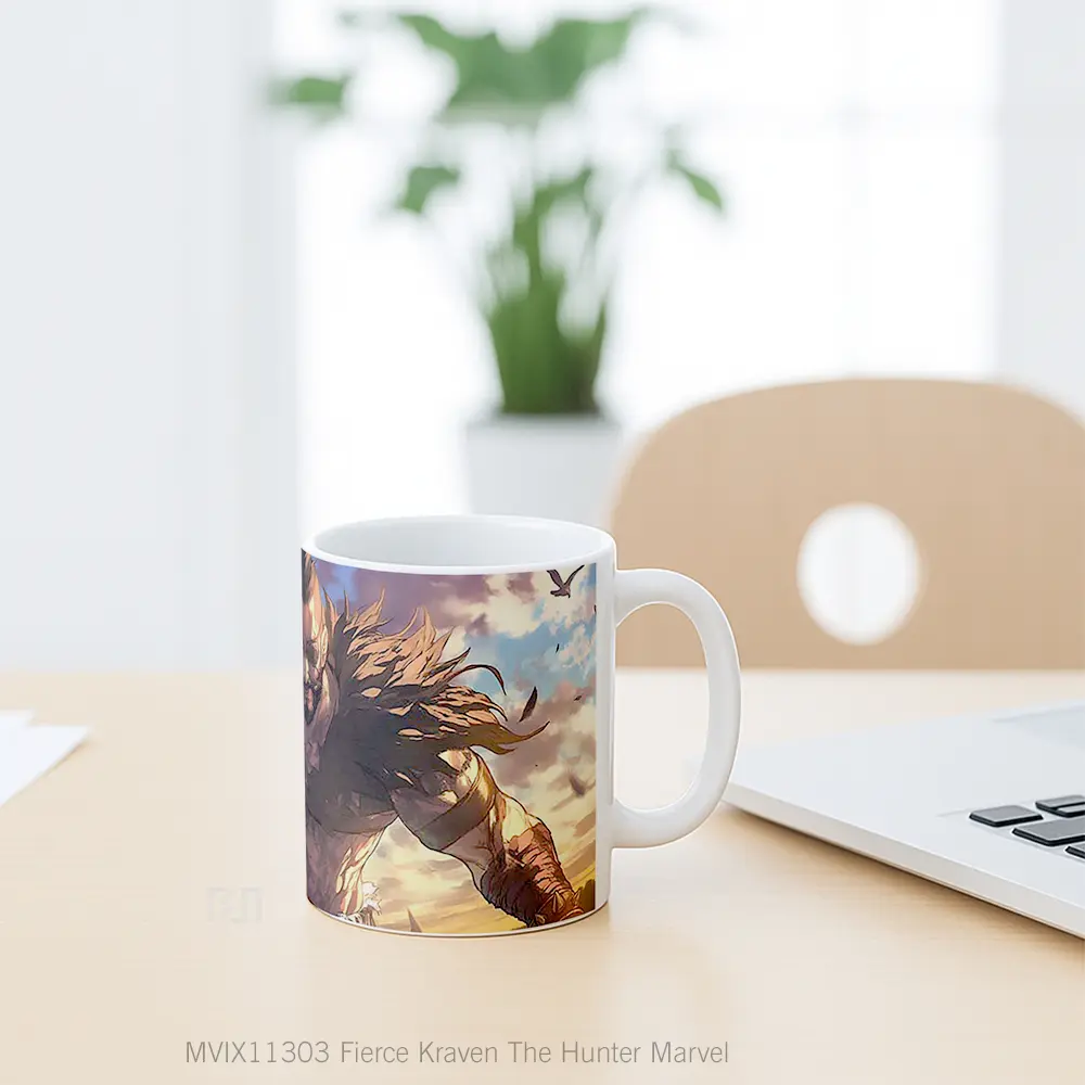 Mug Fierce Kraven The Hunter Marvel Hadiah Spesial Fans Superhero - All-side / Desain
