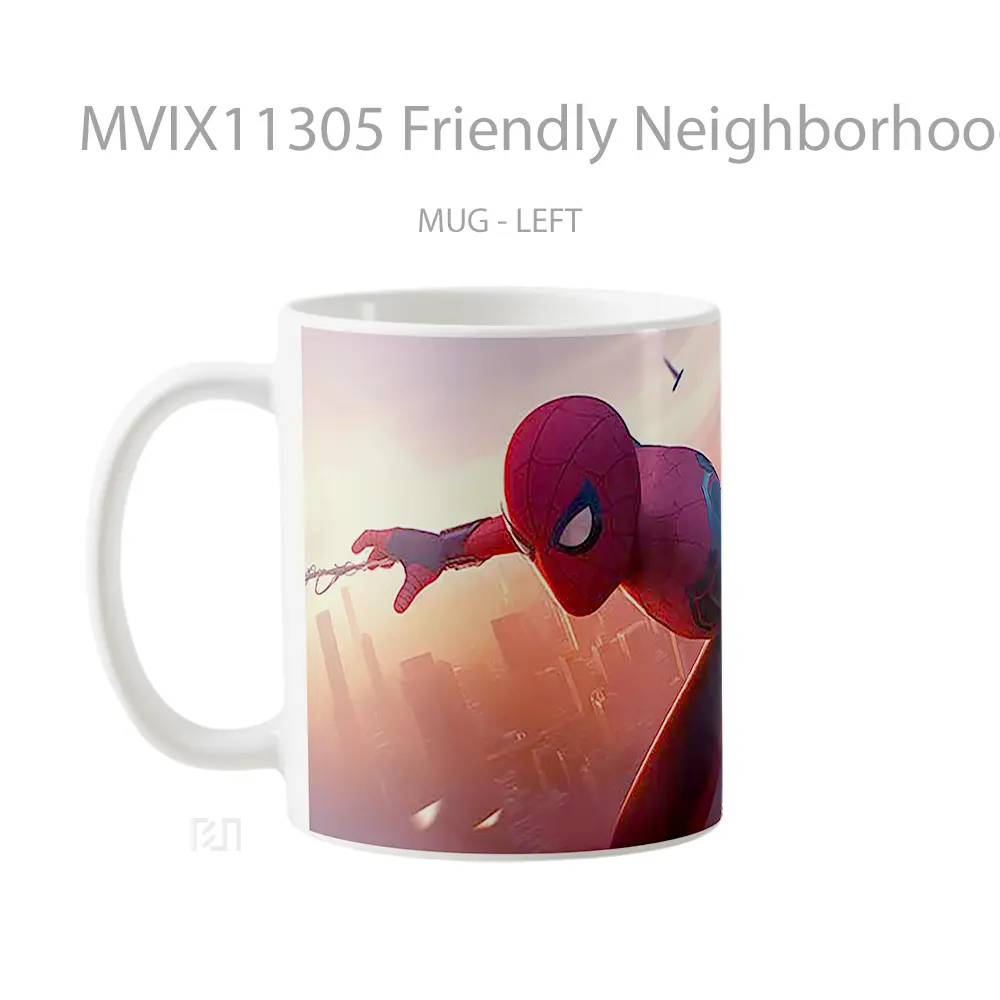 Mug Friendly Neighborhood Spider Man Cityscape Koleksi Mug Limited Edition - All-side / Desain